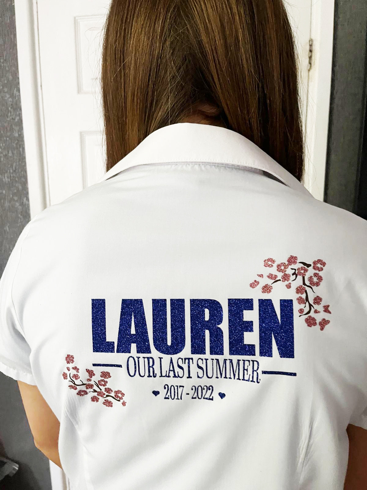 Class of 2025 Girls Glitter Leavers Shirt, Our Last Summer