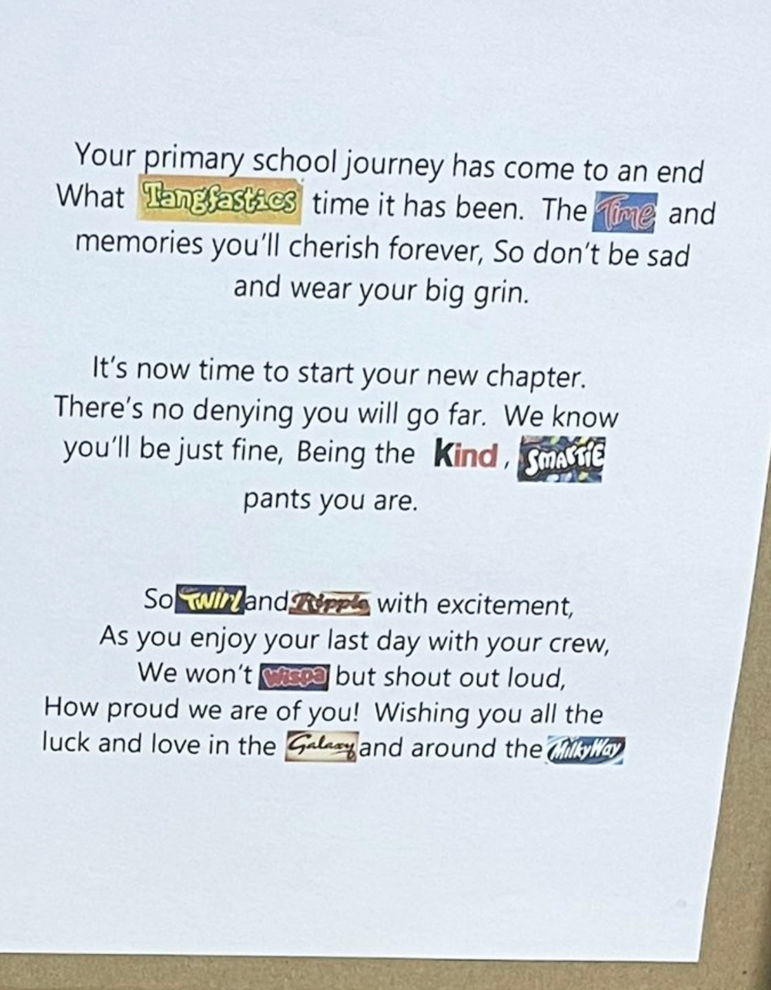 Primary School Leavers Treatbox 2025