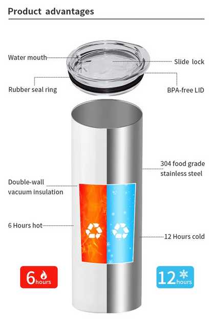 20 oz Teacher Life Green Tumbler