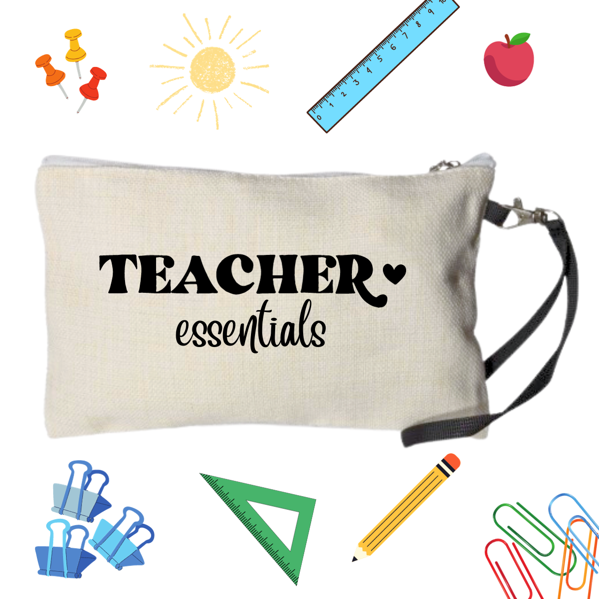 Personalised Teacher Essentials Pouch