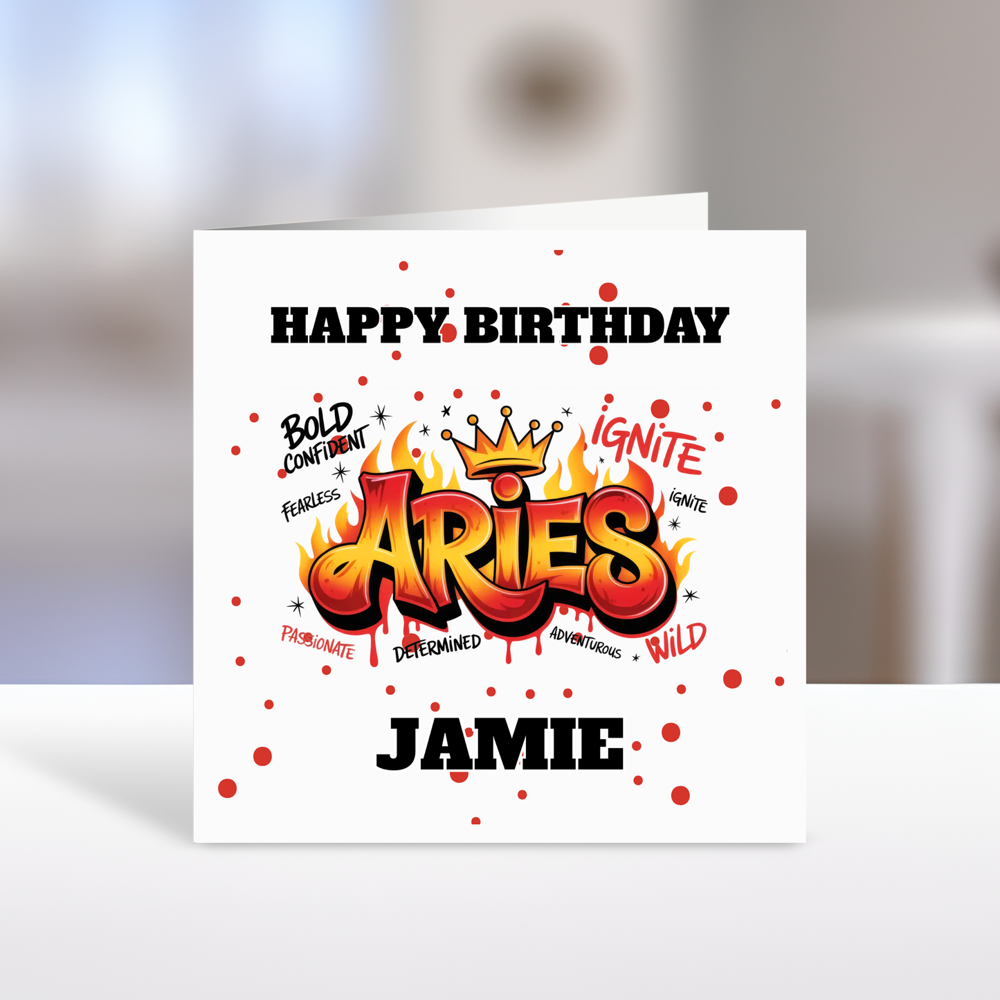 Zodiac Birthday Cards, 12 Star Sign, Personalised