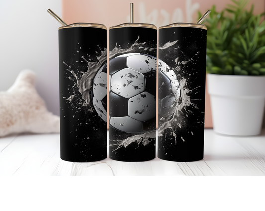 20 oz Football Tumbler