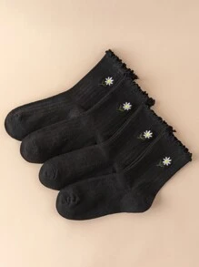 Black Flower Socks - Create your own Box