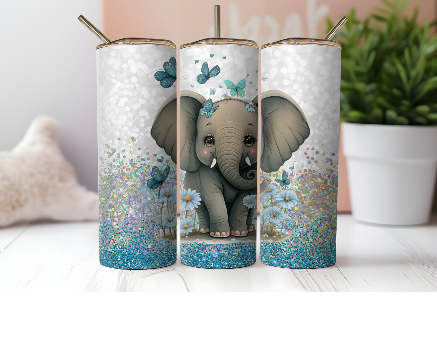 20 oz Baby Elephant Tumbler