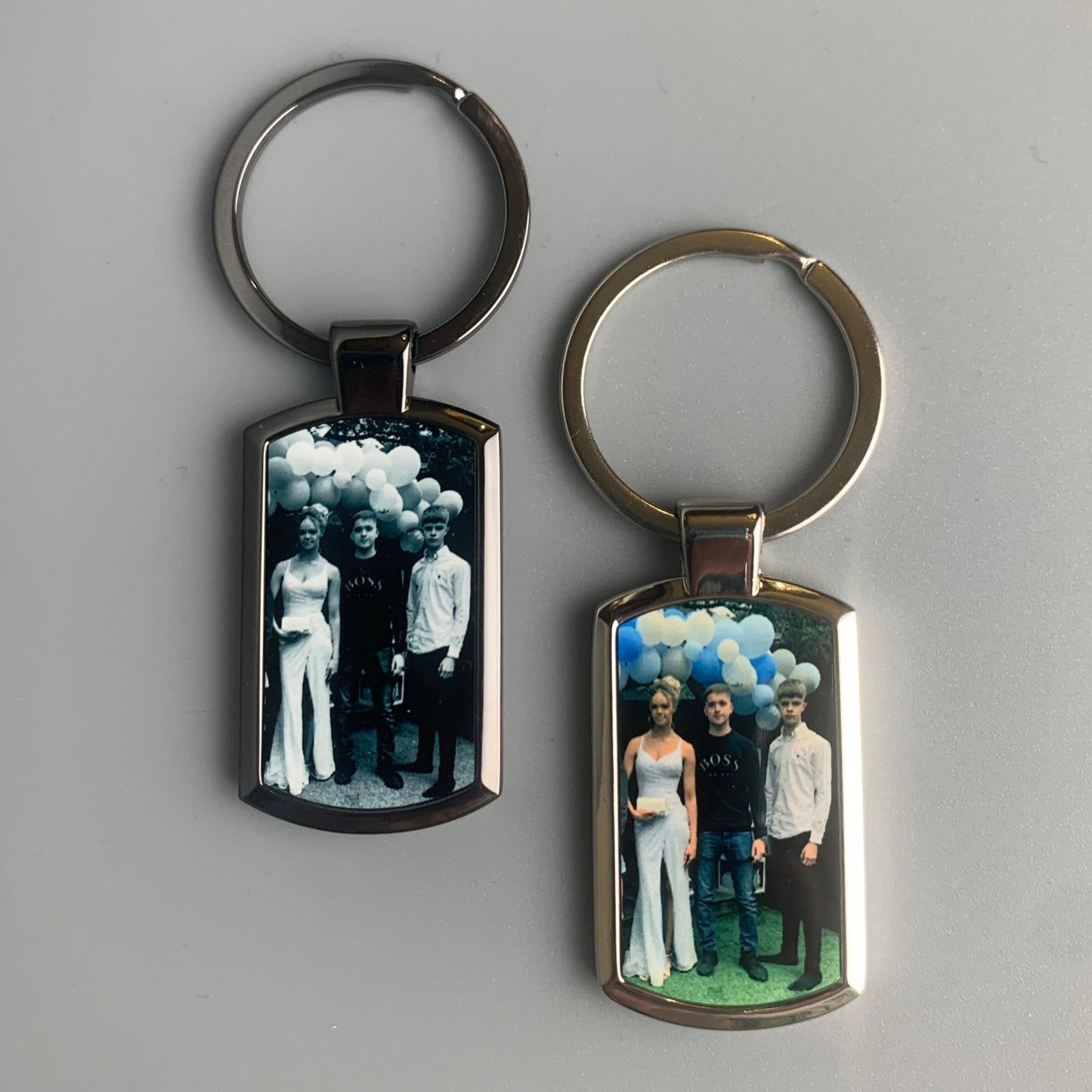 Personalised Photo Metal Keyring