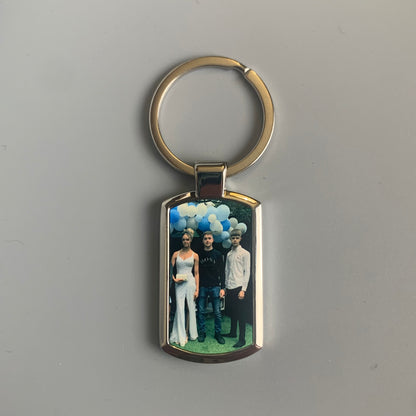 Personalised Photo Metal Keyring