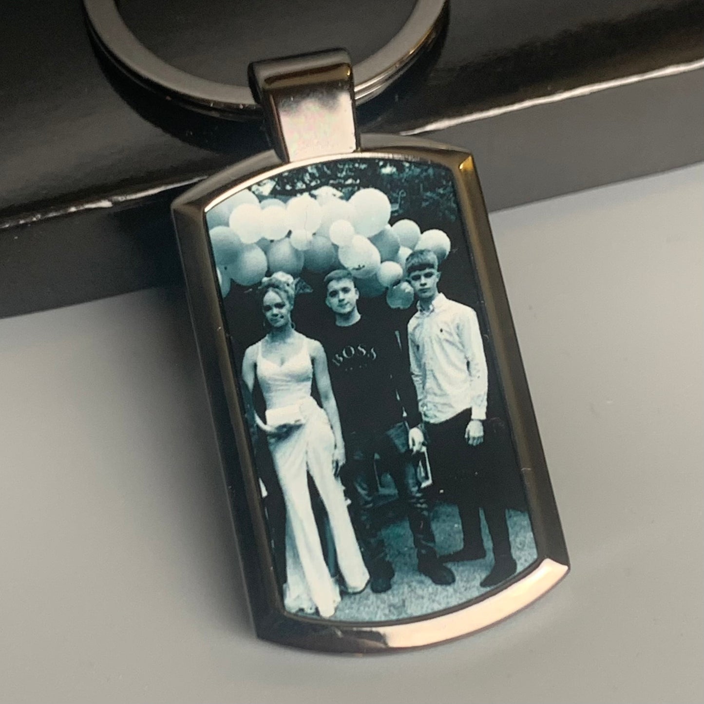 Personalised Photo Metal Keyring