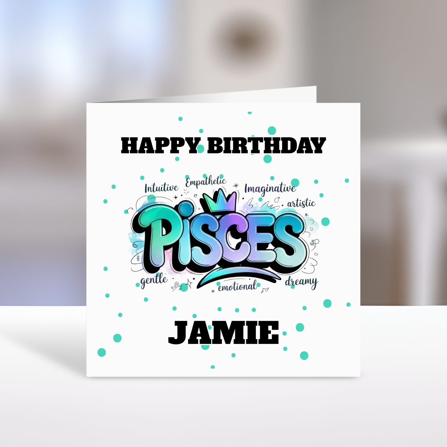 Zodiac Birthday Cards, 12 Star Sign, Personalised