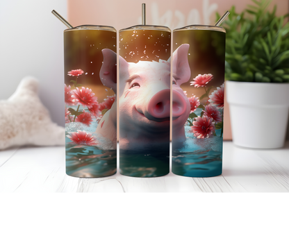 20 oz 3D Pig Tumbler