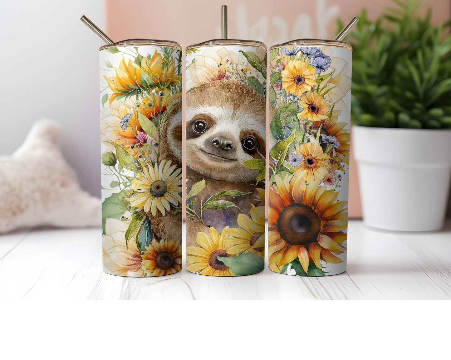 20 oz Sloth Tumbler