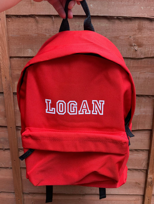 Personalised Junior Backpack - Pre Order Only