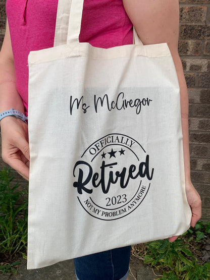 Retirement Tote Bag 2024