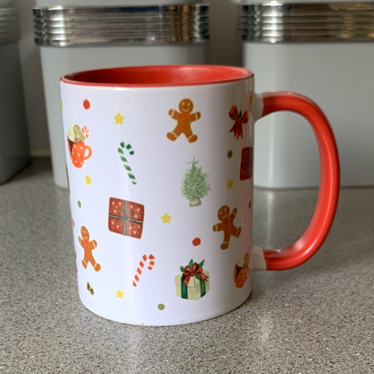 Personalised Christmas Mug and Sock Set