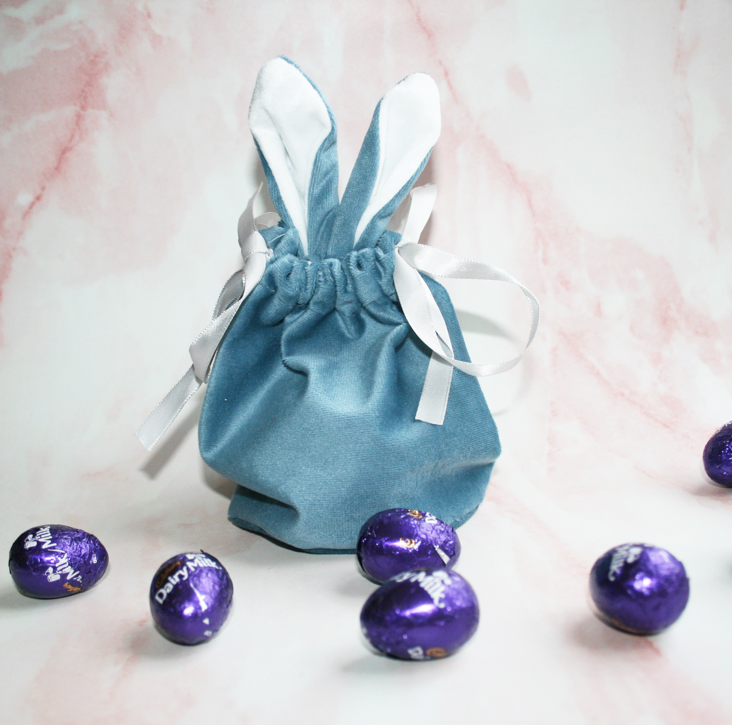 Cute Personalised Velvet Bunny Ears Gift Bag