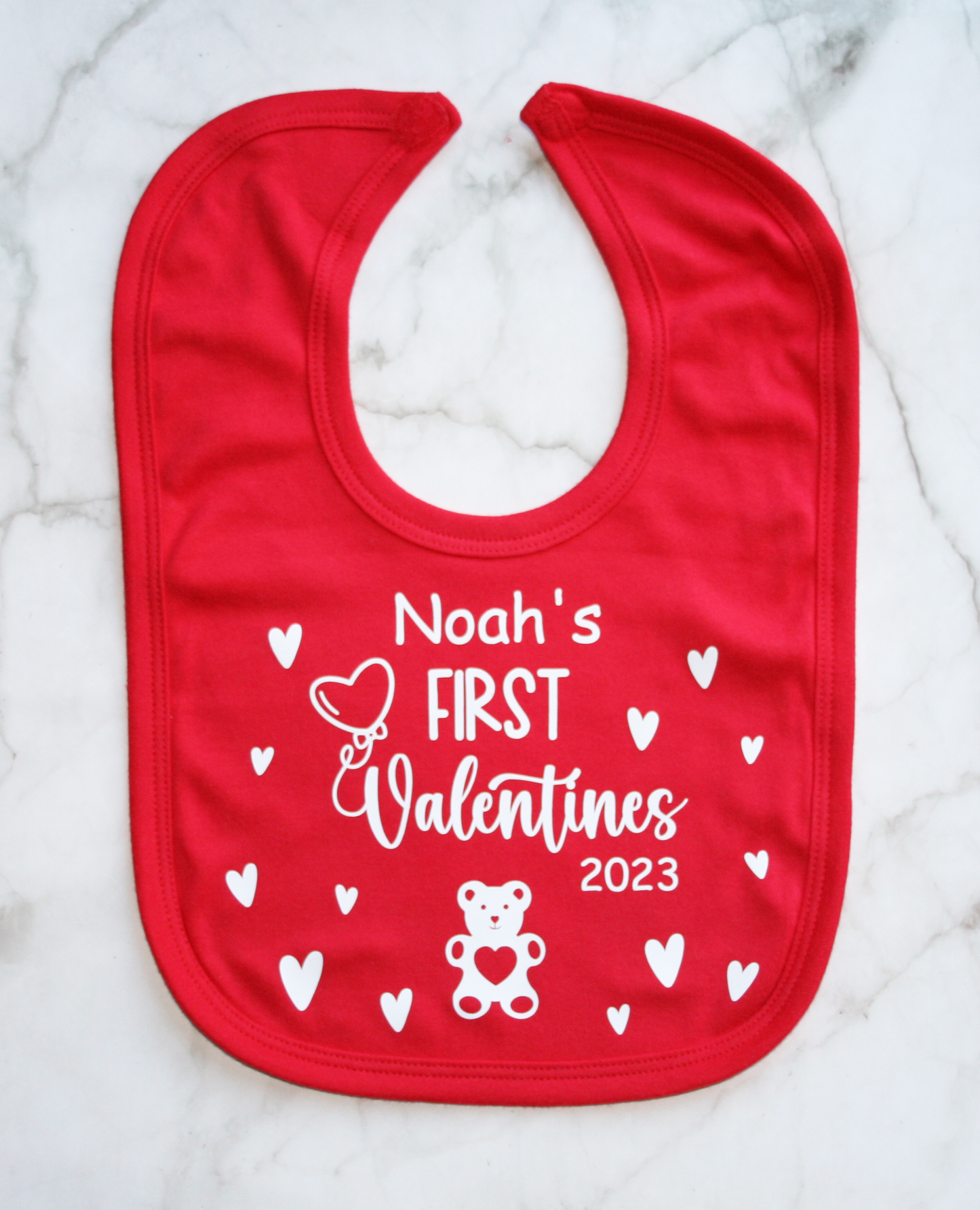 Personalised Valentine's Day Bib 2023