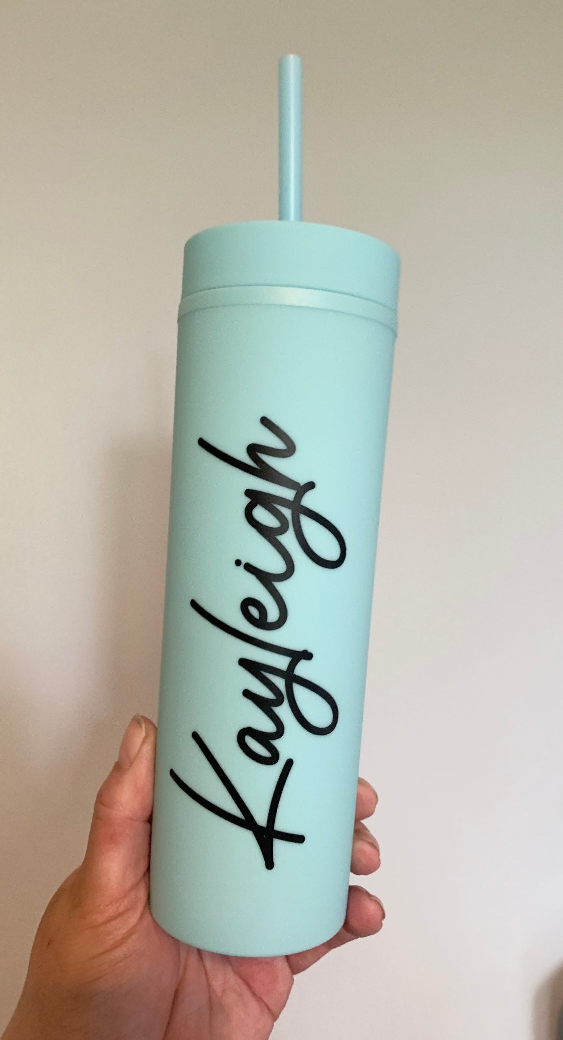 Personalised Tumbler with straw