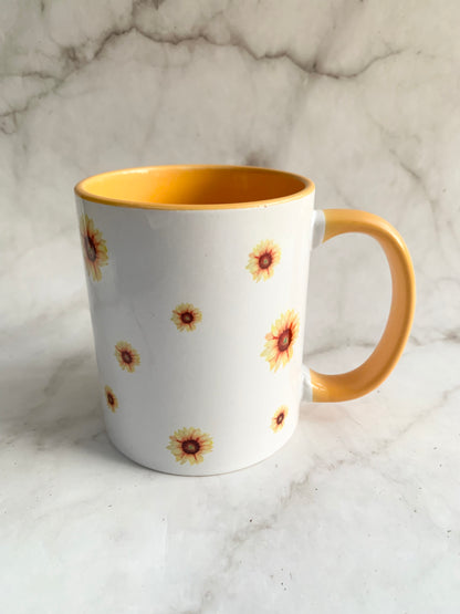 Personalised Sunflower Gonk Mug